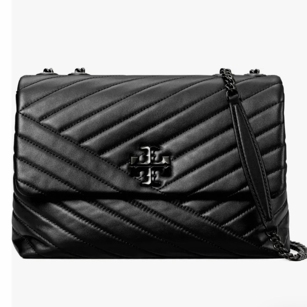 Tory Burch Kira Chevron Powder Coated Small Convertible Bag ✨Perfect Condition✨